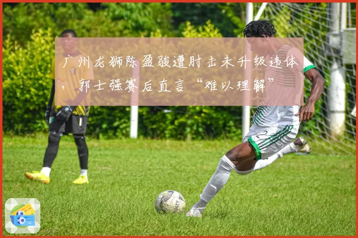 广州龙狮陈盈骏遭肘击未升级违体，郭士强赛后直言“难以理解”