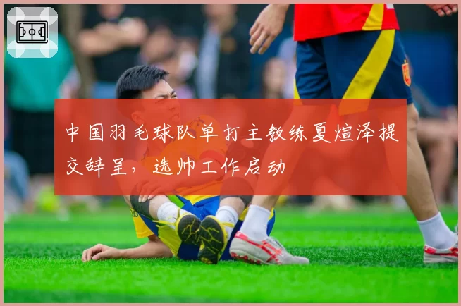 中国羽毛球队单打主教练夏煊泽提交辞呈，选帅工作启动